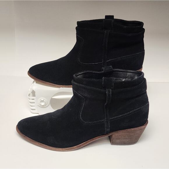 Joie Ajax Black Suede Leather Booties Boots Women's Size US 10/41 - Picture 2 of 13
